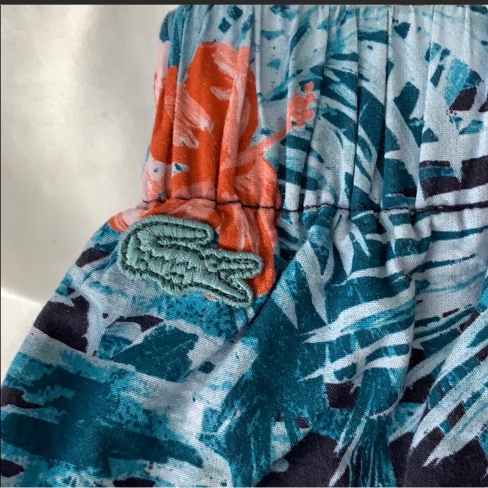 Lacoste Women’s Floral Loose fitting Short. Large. Worn Once